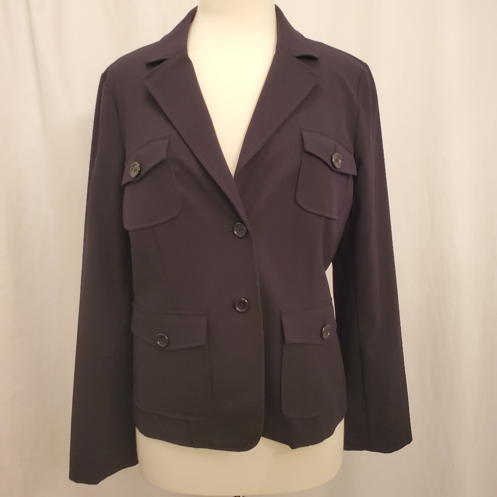 Studio 4 Pocket Black Blazer NWOT Sz 10